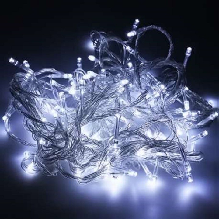 Dây Đèn Led Chớp Bóng Tiêu 8M Màu Xanh Dương