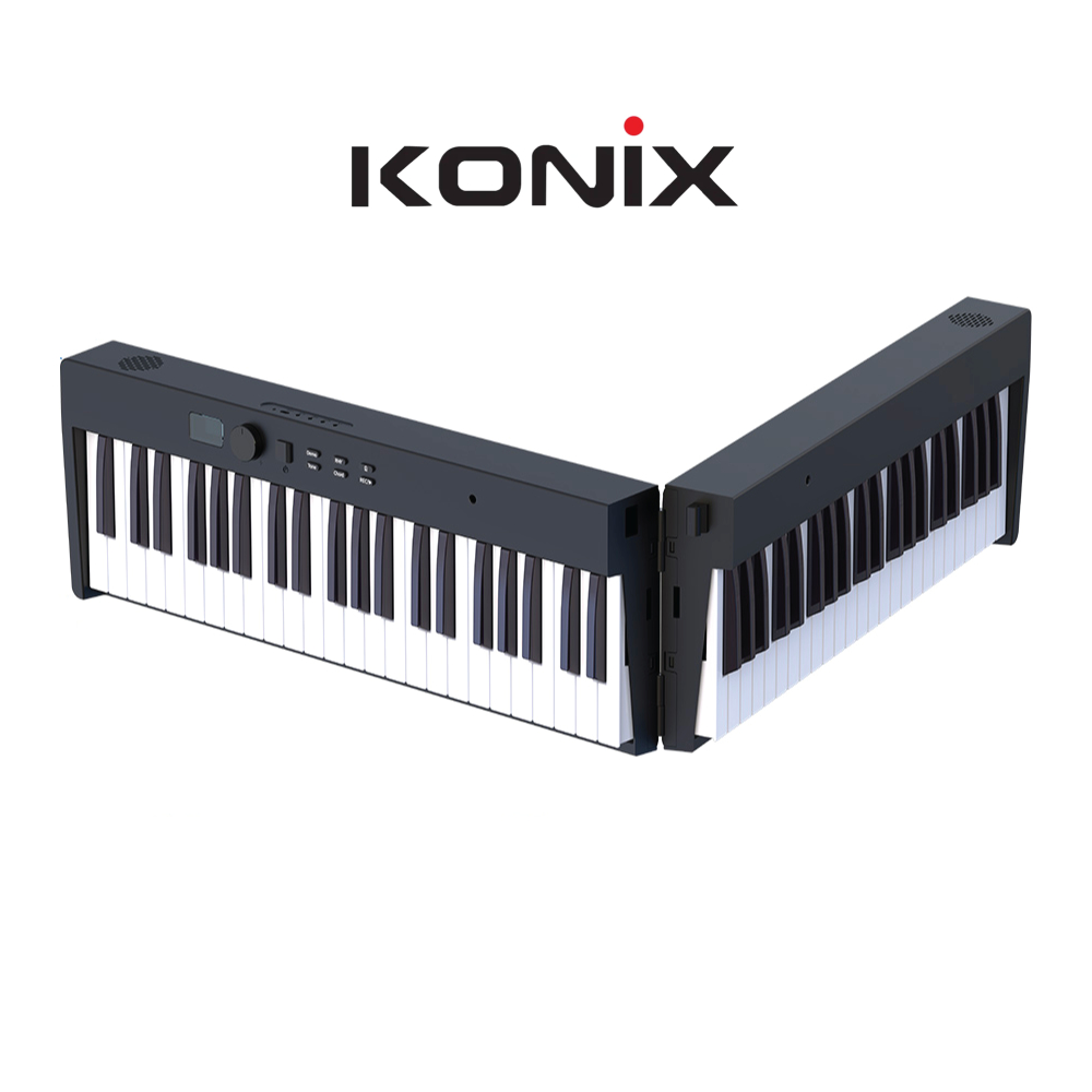 Đàn piano điện gấp gọn, Digital Foldable Piano - Konix PJ88C - Black ...