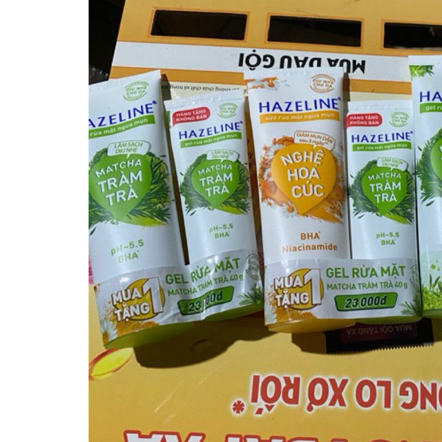 HAZELINE gel rửa mặt 100gr tặng