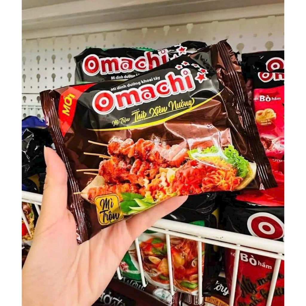 Mì OMACHI VỊ LẨU RIÊU CUA VÀ VỊ THỊT XIÊN NƯỚNG | Shopee Việt Nam