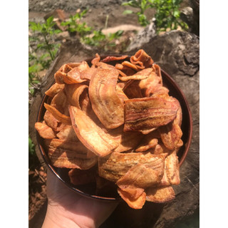 1kg CHUỐI SẤY GIÒN KO ĐƯỜNG - ĐẶC SẢN GIA LAI( 2 túi)