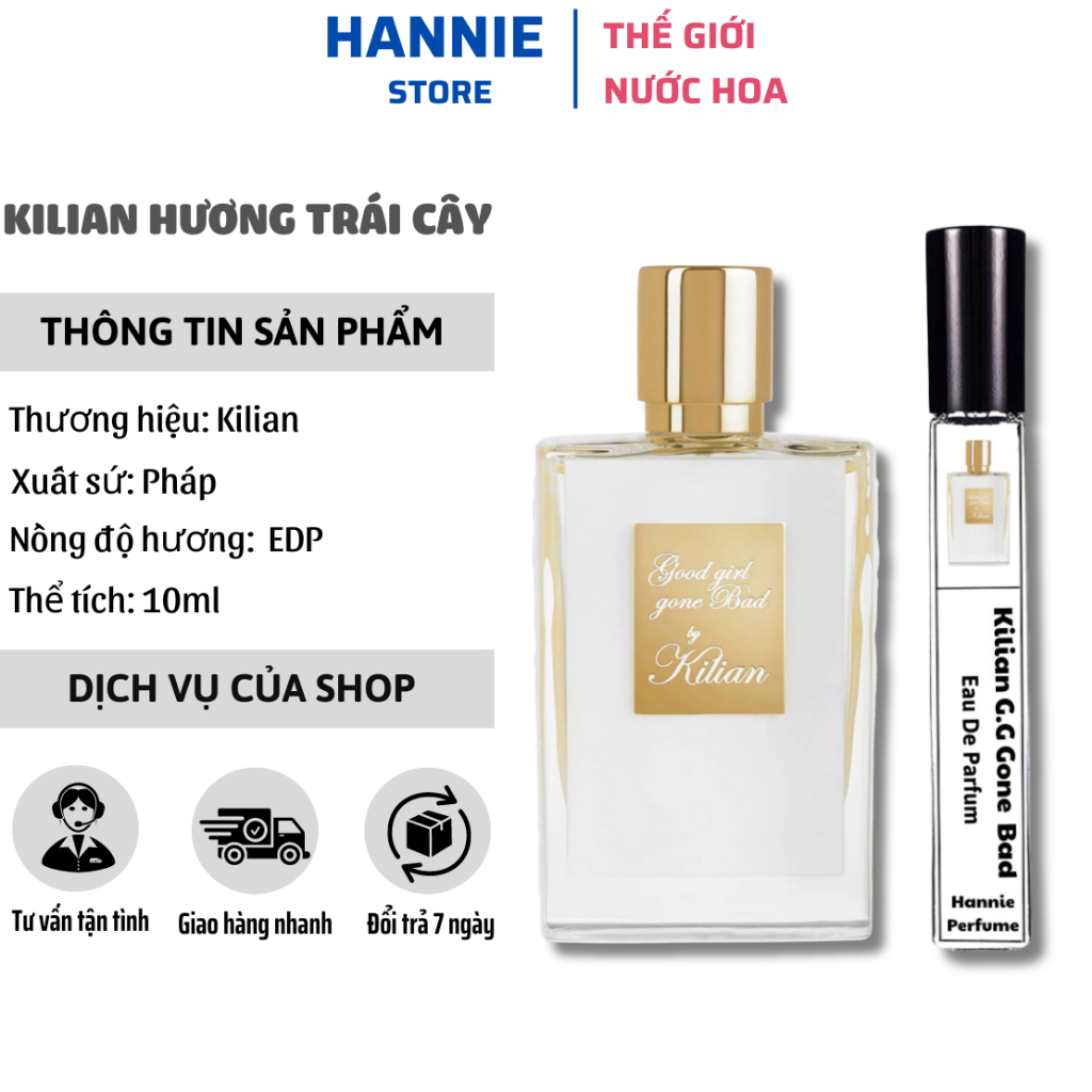 Nước hoa rắn trắng Kilian Good Girl Gone Bad chiết 10ml chính hãng thơm ...