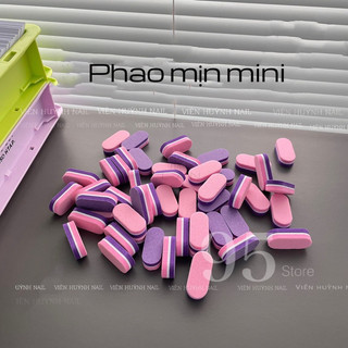 phao mịn mini chà móng - dụng cụ naibox , combo 10 cái