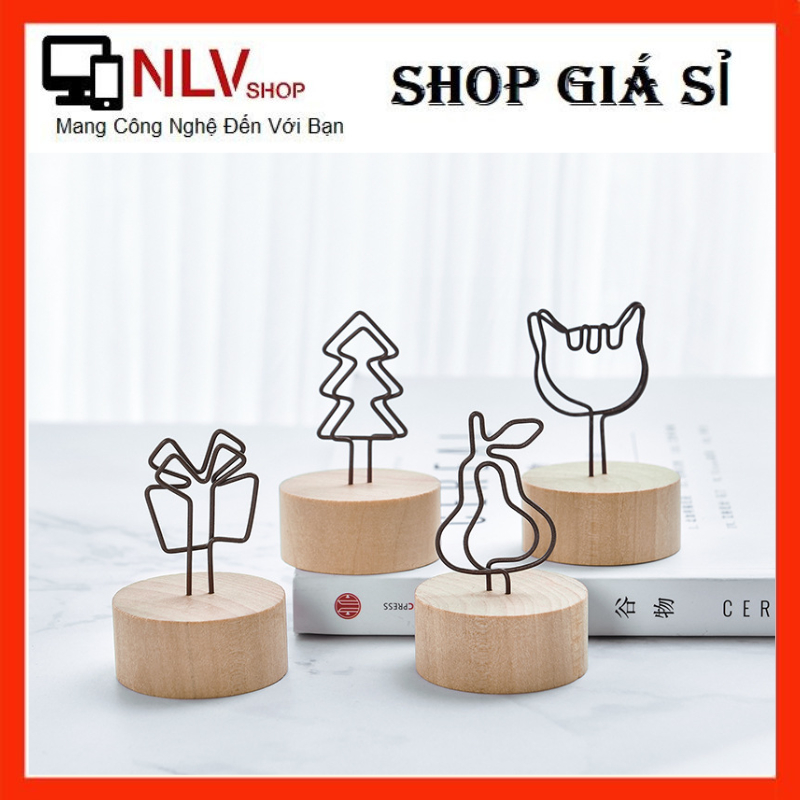 Kẹp gỗ, kẹp ảnh đế gỗ decor, treo sticker, hình ảnh, thiệp hoa khô, ghi ...