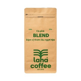 Cà phê pha phin, pha máy Laha Blend tỉ lệ 50% Robusta 50% Arabica dạng hạt, bột LAHA COFFEE | 500GR
