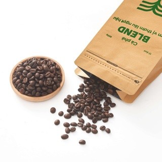Cà phê pha phin, pha máy Laha Blend tỉ lệ 50% Robusta 50% Arabica dạng hạt, bột LAHA COFFEE | 500GR