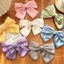 Cột tóc kẹp tóc tiểu thư nơ to vải satin lụa handmade xinh xắn nhiều màu cho bạn nữ