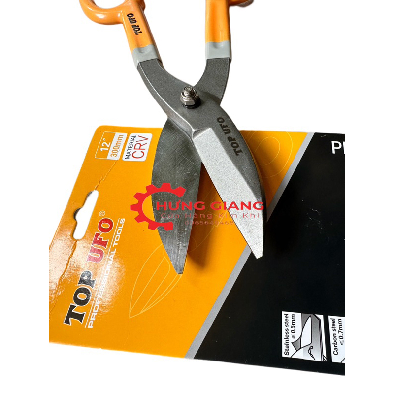 Kéo Cắt Tôn TOP 12"inch Cao Cấp Chất Liệu Thép Chống Ri, Kéo Cắt Tôn Chuyên Dụng