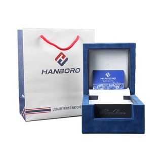 Đồng Hồ Cơ HANBORO Tonneau 900 Bản không hạt | Tặng kèm bóp đựng đồng hồ