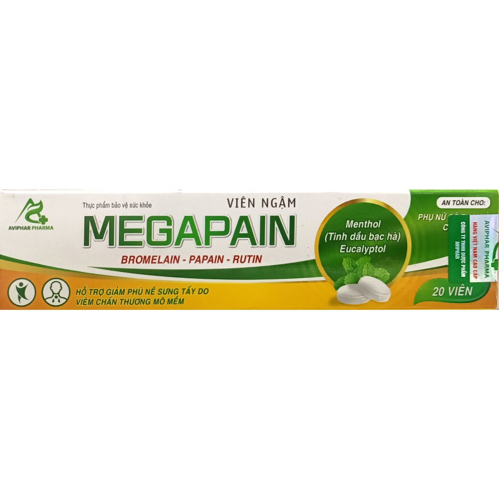 Viên ngậm Megapain - An toàn cho phụ nữ có thai và cho con bú - Giảm ...