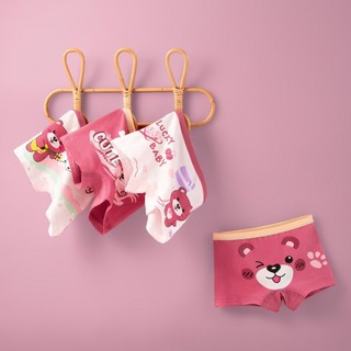 [T25 gấu hồng] Quần chip đùi cho bé gái, quần chip trẻ em cotton họa tiết gấu hồng đáng yêu 6-45kg Maruka Fashion
