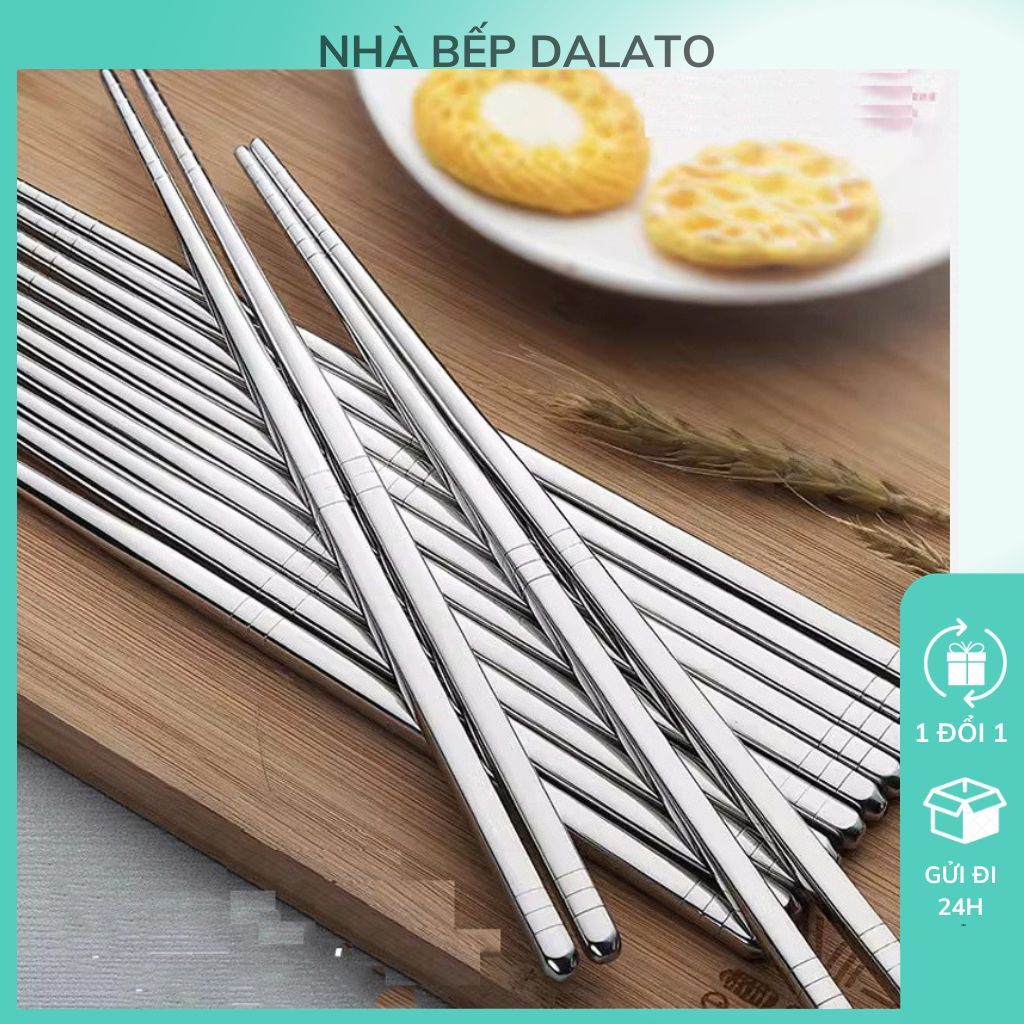 Đũa Inox 304 Chống Trượt, Đũa Ăn Cơm Cao Cấp, Đũa Inox Hàn Quốc Đồ Nhà ...