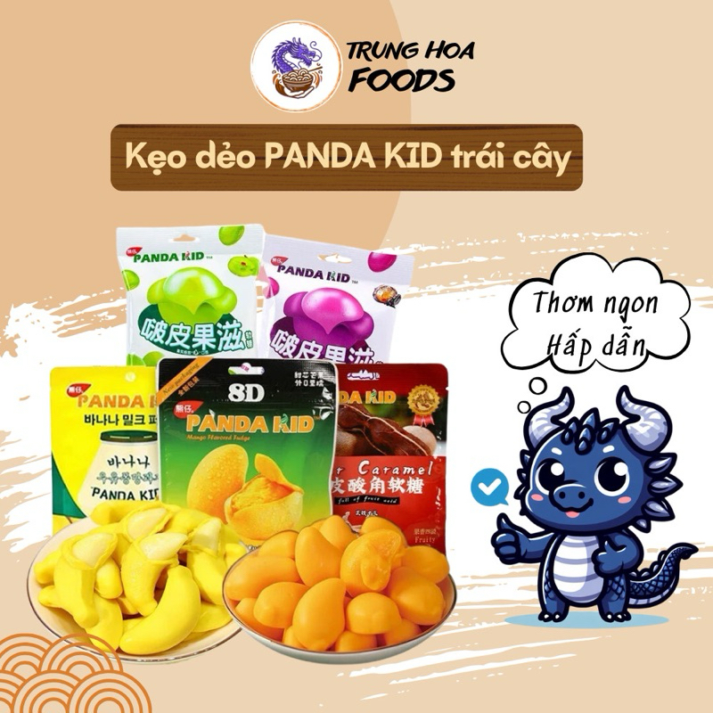 Kẹo Dẻo Trái Cây PANDA KID Lột Vỏ Kết Hợp Nhiều Hương Vị Trái Cây (Loại ...