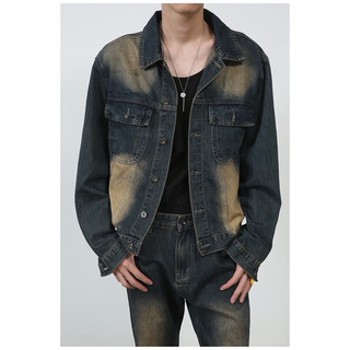 Áo Khoác Jeans Denim Unisex-dáng Crop Wash