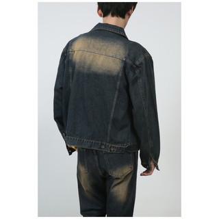 Áo Khoác Jeans Denim Unisex-dáng Crop Wash