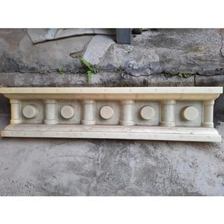 Khuôn Máng Lan Can 5 Lỗ Dạng Lỗ Sâu Hàng Dày Tặng Kèm Tấm Bịt 2 Đầu