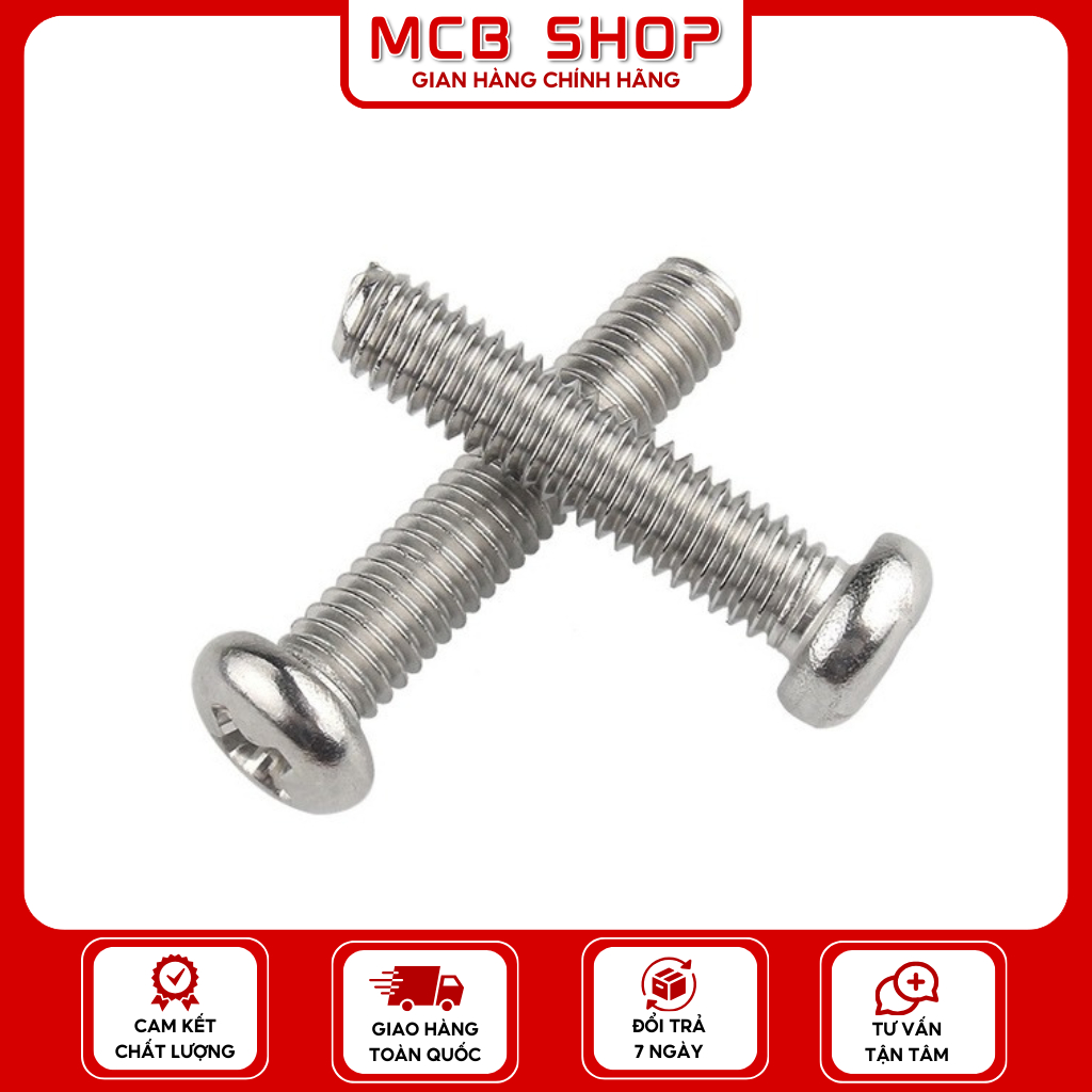 Vít Bake Đầu Tròn Thân Bulong M5x30mm Mạ Kẽm, COMBO 5 con – MCBSHOP ...