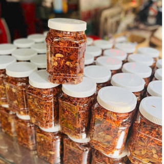 KHÔ HEO CHÁY TỎI LOẠI 1 loại hủ 500gr