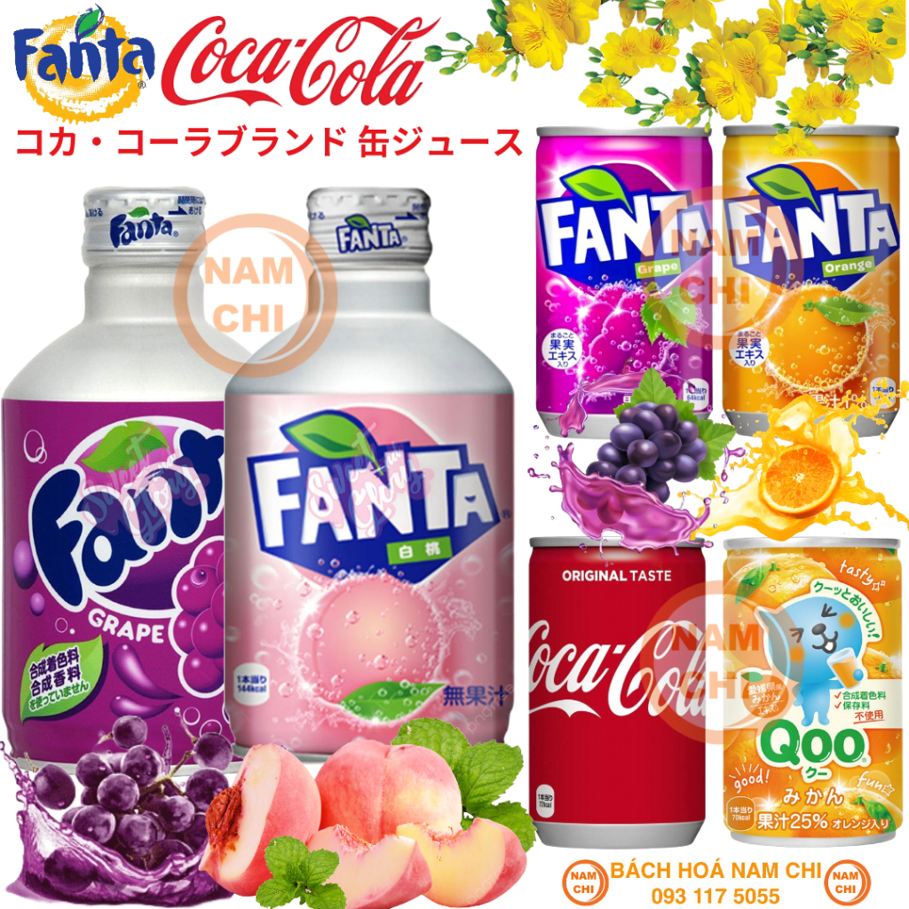 [FANTA MINI] Nước Ngọt Có Ga Fanta Mini 100ml Có 2 Vị Nho Cam - Nhật ...