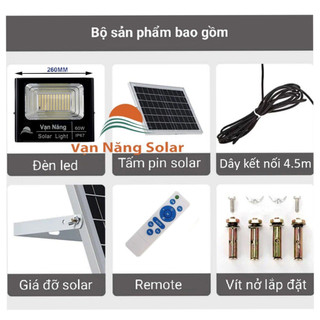 Đèn pha năng lượng mặt trời Vạn Năng Solar 60W
