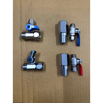 Van Khóa Cấp Nước đầu vào cho máy lọc nước RO,Nano, máy LỌC nóng lạnh - Đầu vào Ren 21 - Ra dây 6mm hoặc dây 10mm