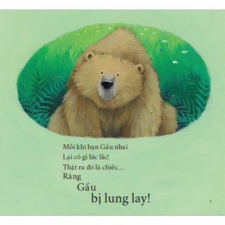 Sách tranh song ngữ Gấu thay răng - Ehomebooks