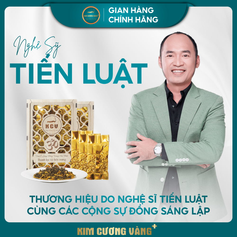 Ảnh Trà Ô Long Đông Trùng Hạ Thảo Kim Cương Vàng - Hỗ Trợ Giải Độc Gan, Giảm Căng Thẳng (110Gr/Hộp Gỗ) 4