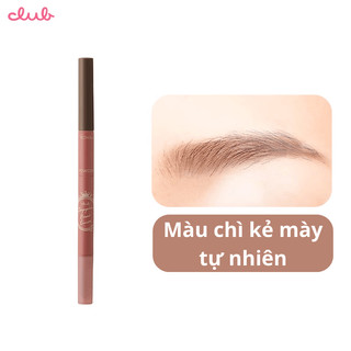 Chì Kẻ Mày Màu Nâu Tự Nhiên 3 In 1 Club Suppin Nhật Bản (01 cây/hộp)
