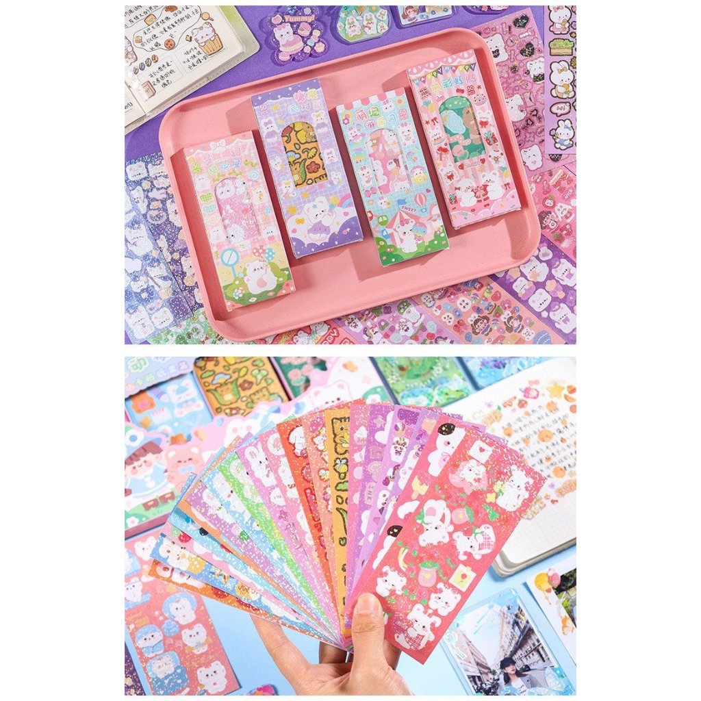 Hộp 50 tấm sticker lấp lánh mẫu mới shop Liam | Shopee Việt Nam