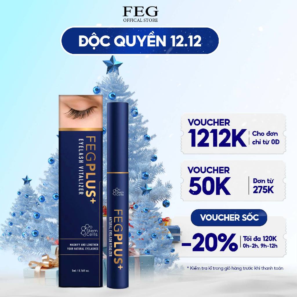 (Đã bán 7,6k) Dưỡng mi tế bào gốc FEG Plus+ Stem Cells ban đêm không gây thâm mắt (5ml)