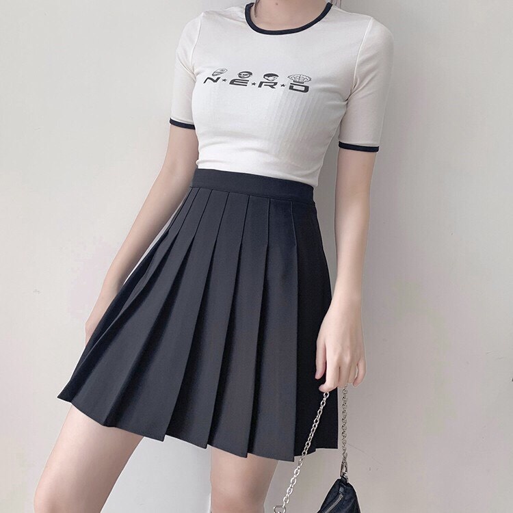 [FLASH SALE] Chân váy xếp ly tennis, Chân váy tennis ngắn xếp ly hàng quảng châu cao cấp, lưng cao xòe vải tuyết mưa