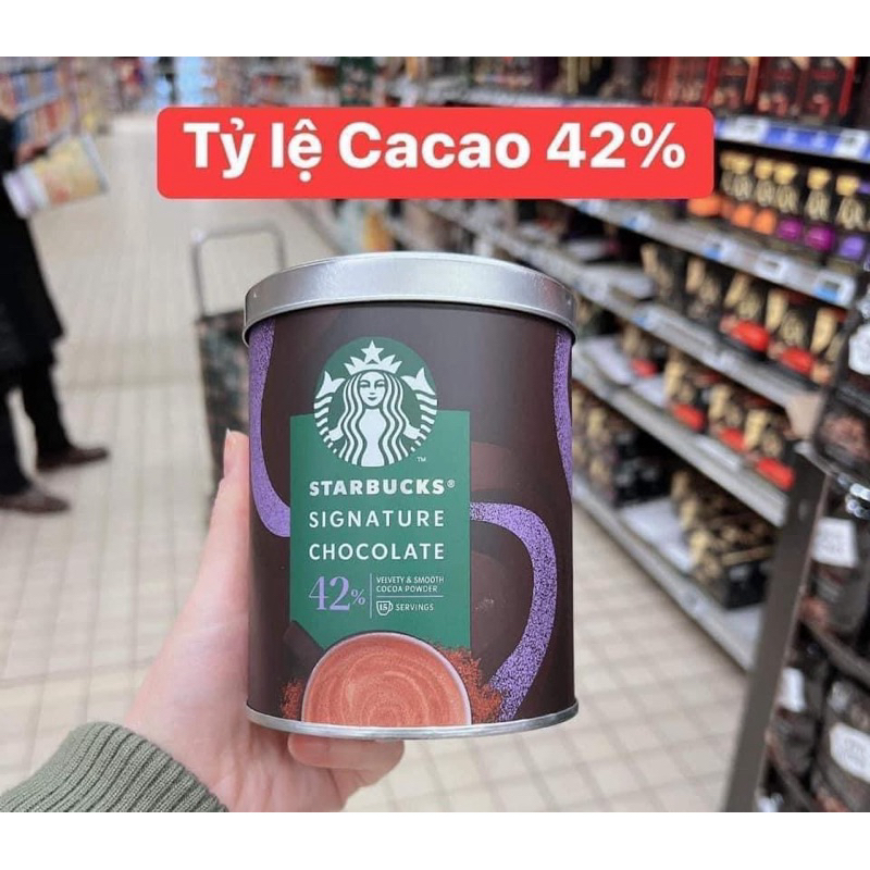 Starbucks Signature Hot Chocolate 42% Cacao Powder 330g | Shopee Việt Nam