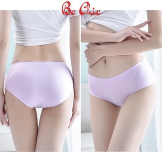 Quần lót nữ VECYLA đúc su thun lạnh không đường may Q0012, quần chíp nữ kháng khuẩn