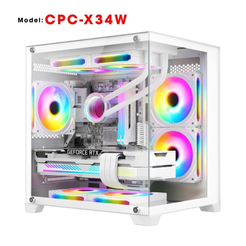 Vỏ Case Bể Cá ,Bể cá Coolerplus Gaming Case CPC- X34W ,2 Mặt Kính Cường ...