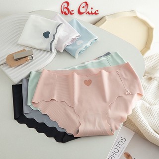 Quần lót nữ su trơn hình trái tim , quần chíp nữ kháng khuẩn siêu mỏng  BC_CHIC LINGERIE