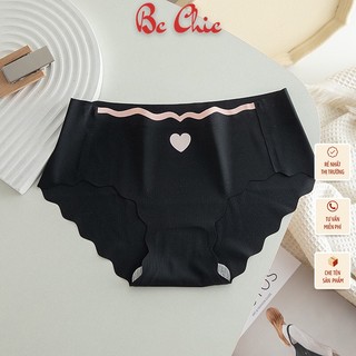 Quần lót nữ su trơn hình trái tim , quần chíp nữ kháng khuẩn siêu mỏng  BC_CHIC LINGERIE