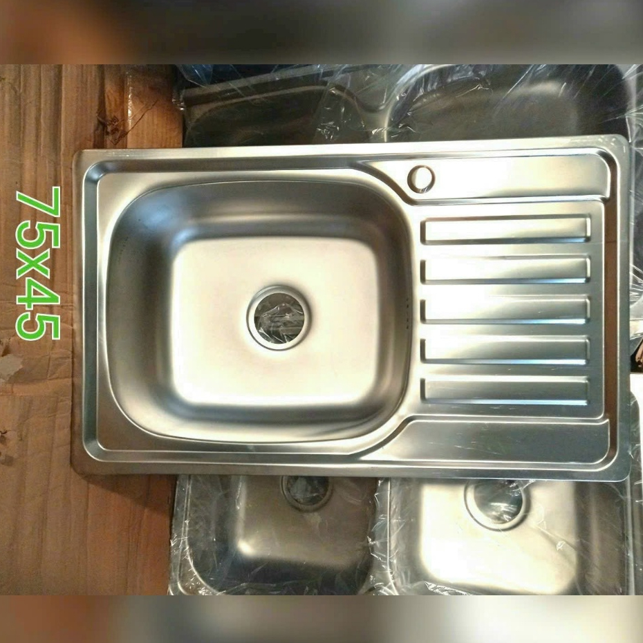 Chậu rửa chén 1 hộc 1 cánh inox kích thước 75x45 | Shopee Việt Nam