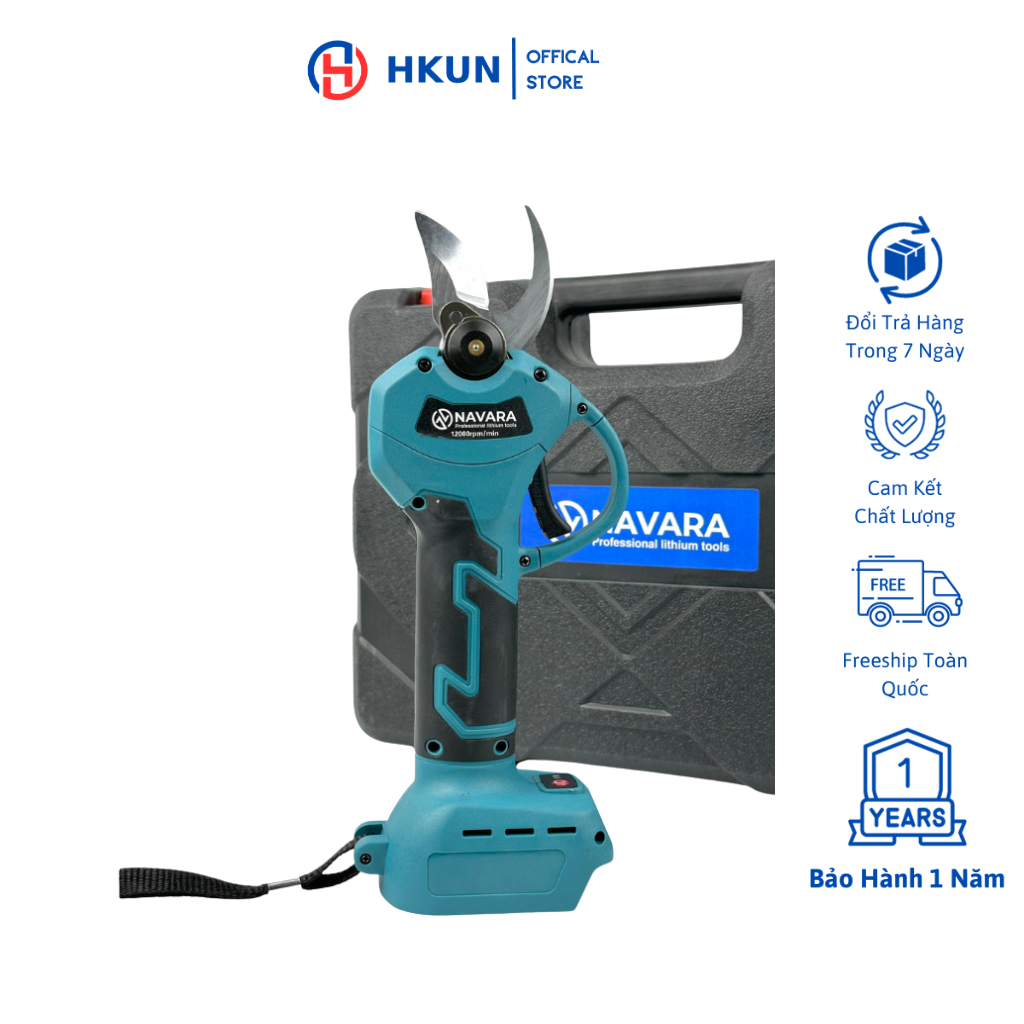 Thân máy cắt tỉa cành Navara động cơ không chổi than sử dụng chân pin phổ thông 4cm