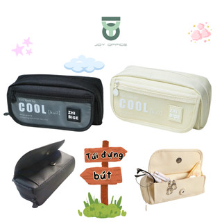TÚI ĐỰNG BÚT COOL -  VẢI CANVAS 3 NGĂN PHONG CÁCH SỨC ĐỰNG TỪ 30-50 CÂY BÚT [JOY OFFICE]