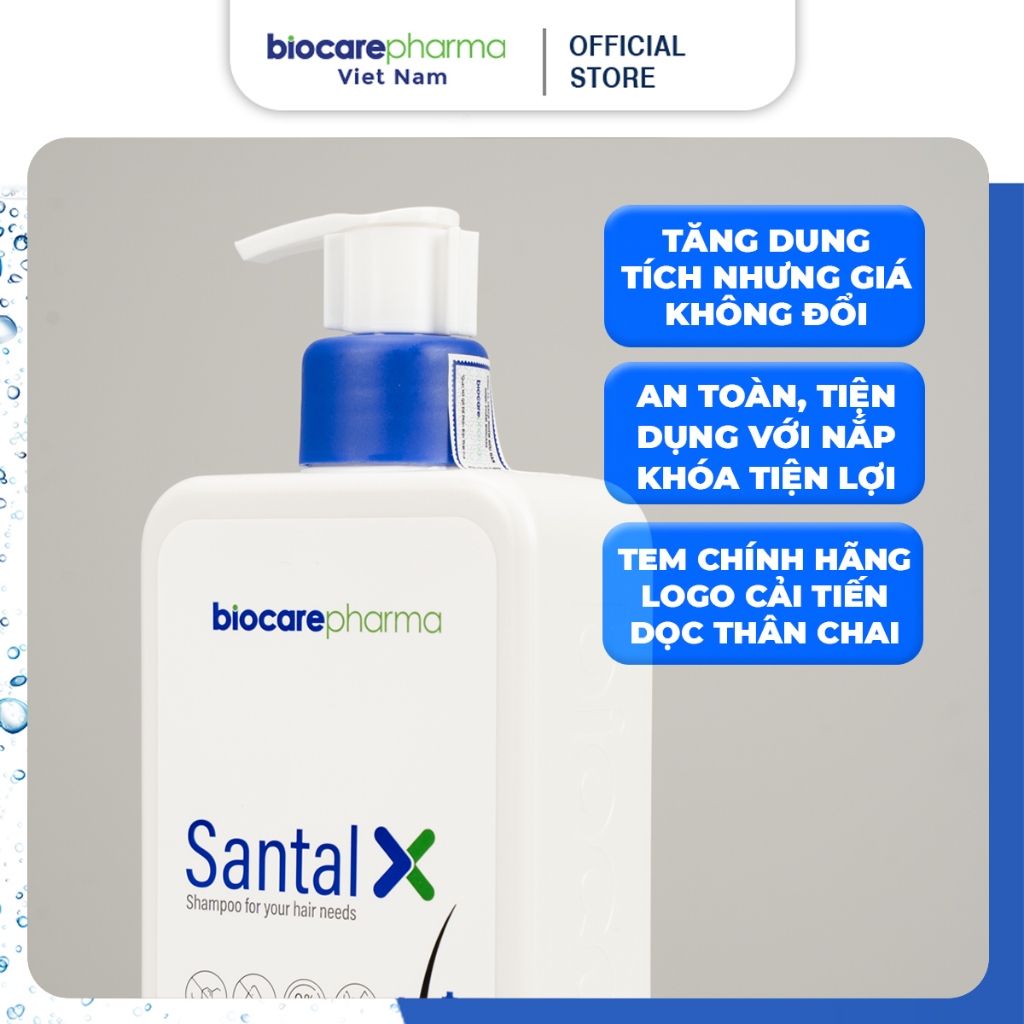 Ảnh Dầu gội sạch gàu cho da đầu gàu nấm ngứa SANTAL X Biocarepharma 250ml. 4