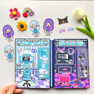 Ngôi nhà Cinamoroll VS Kuromi - búp bê giấy