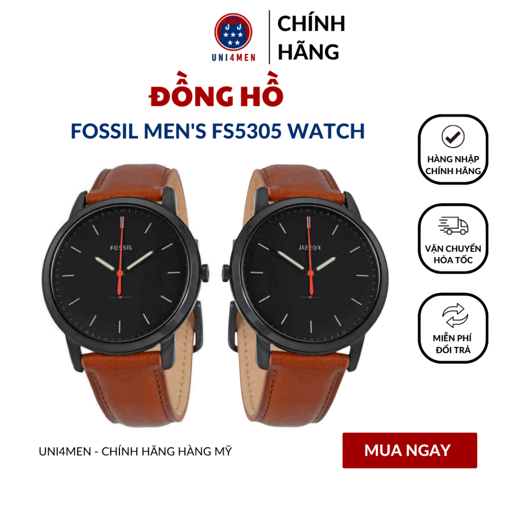 Đồng hồ nam chính hãng Fossil Men's FS5305 sang trọng Uni4men | Shopee ...