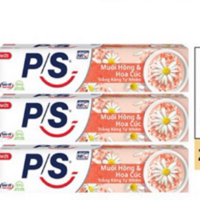 Bộ 3 Kem đánh răng P/S , ps Muối Hồng & Hoa Cúc 230/hộp