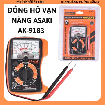 Đồng hồ vạn năng Asaki AK-9183,đồng hồ điện tử Asaki AK-9183,máy đo vạn năng, đo điện,đồng hồ đa năng đo điện trở,đồng