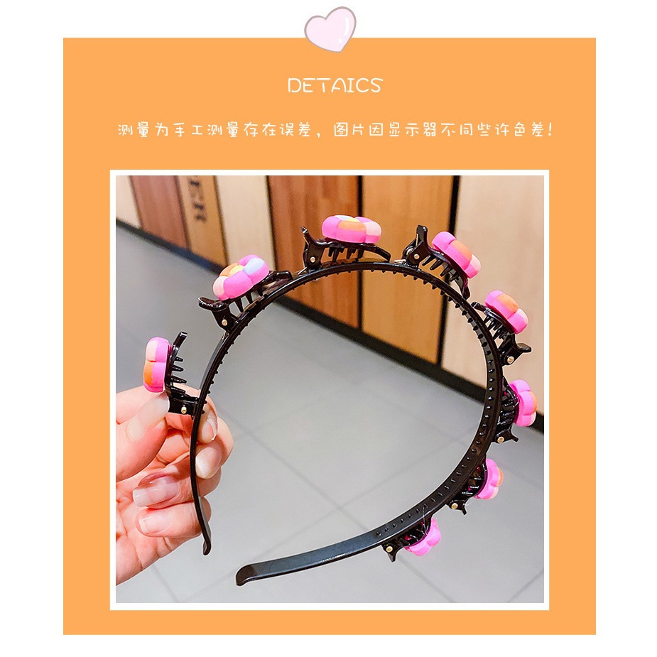 Bờm tóc, cài tóc kẹp bện tóc CHO BÉ đính stick siêu xinh, cute C20