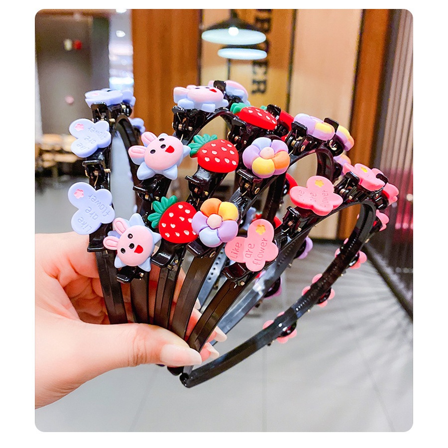 Bờm tóc, cài tóc kẹp bện tóc CHO BÉ đính stick siêu xinh, cute C20