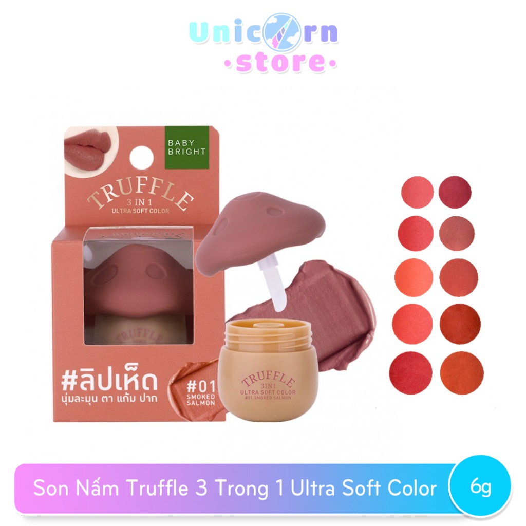 Son Nấm Truffle 3 Trong 1 Baby Bright Ultra Soft Color 6G