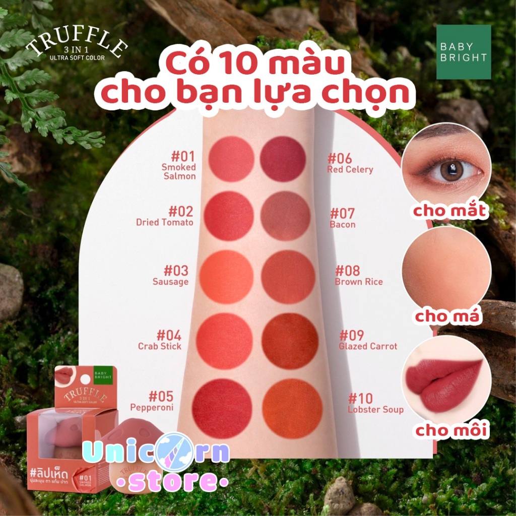 Son Nấm Truffle 3 Trong 1 Baby Bright Ultra Soft Color 6G