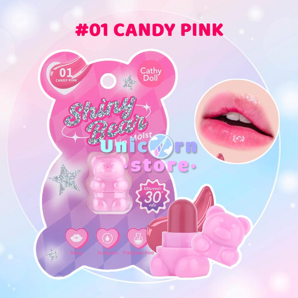 Son Dưỡng Môi Có Màu Hình Gấu Dễ Thương Cathy Doll Shiny Bear Lip Moist 1.1G