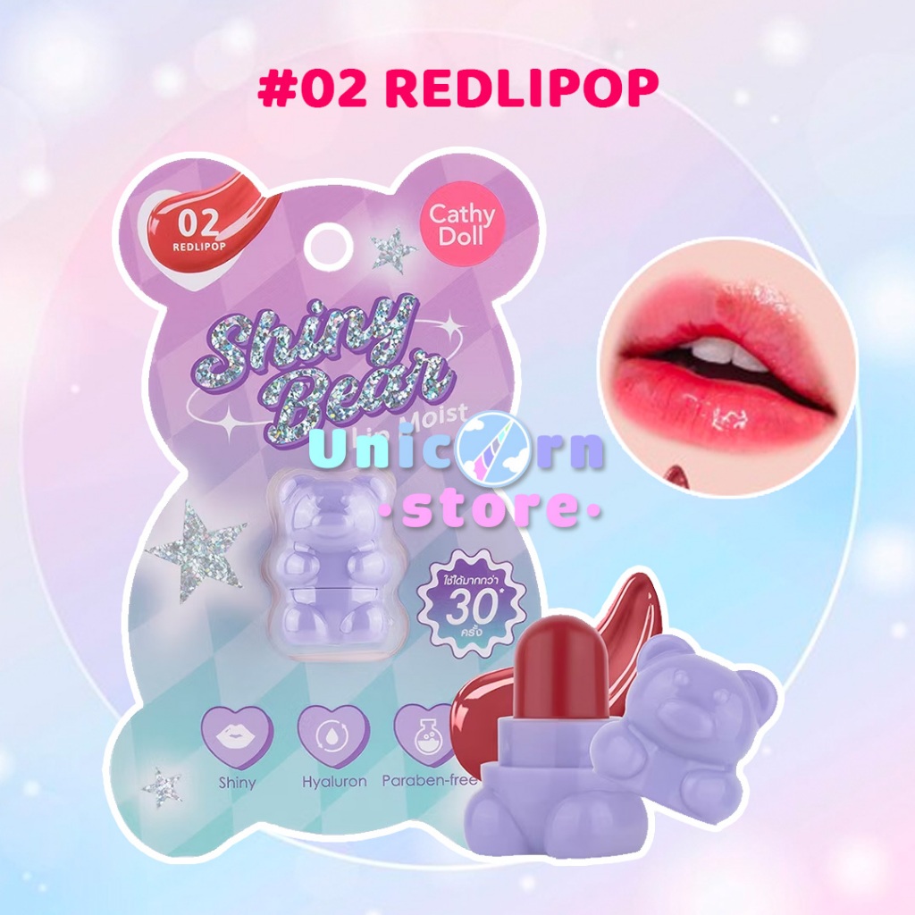 Son Dưỡng Môi Có Màu Hình Gấu Dễ Thương Cathy Doll Shiny Bear Lip Moist 1.1G